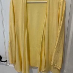 Sunshine Yellow lightweight Cover.  Chicos Size 2 (14 to 16)